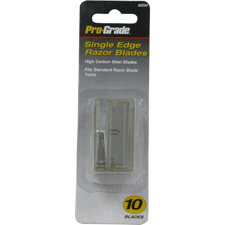 Pro-Grade Tools 10 Pc. Single Edge Razor Blades 82094